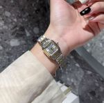 Cartier Stainless Steel Imported Quartz Movement 27*37/22*30MM Gold/Rose Gold Bracelet Lady Watch